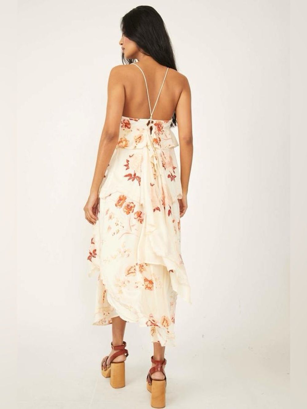 Free People Audrey Embroidered Maxi Dress Size S - Picture 5 of 9
